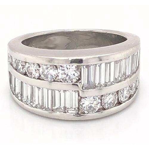 Genuine Diamond Anniversary Band 4 Carats Prong Setting Men Jewelry New
