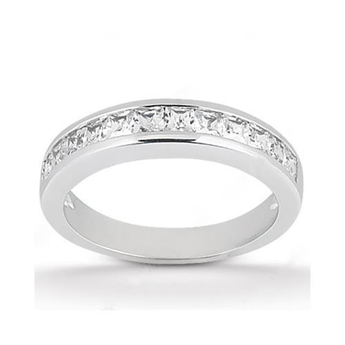Genuine Diamond Engagement Ring Set 2.85 Carats Princess Cut