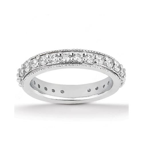 Genuine Diamond Engagement Ring Vintage Style Wrap Band Set 2.45 Carats WG