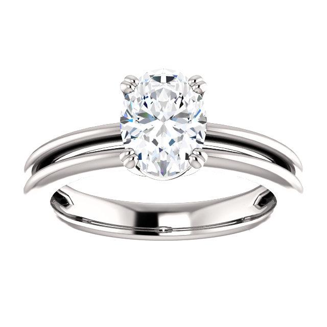 Genuine Diamond Solitaire Engagement Ring 2 Carats Split Shank Women Jewelry 3