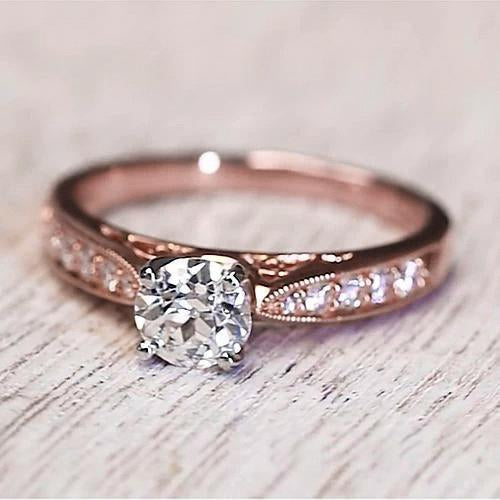  Genuine Engagement Ring 1.50 Carats 14K 