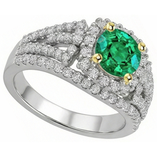 Designer Emerald Gemstone Ring 2.50 ct – profile view