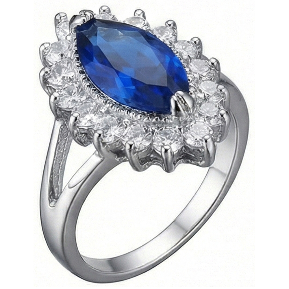 Genuine Marquise Sapphire Expensive Ring