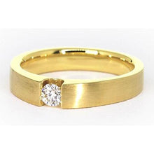 Genuine Men's Ring Yellow Gold 14K 0.75 Carats 