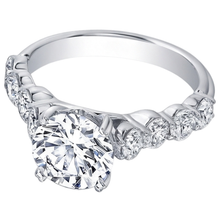 Genuine Natural Earth Mined DIAMOND ( NOT LAB GROWN ) Accented Engagement Ring 4.10 Carats White Gold 14K