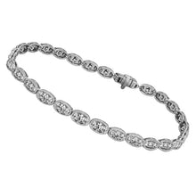 Genuine Oval Diamond Tennis Bracelet Round Cut 4 Carats Women's Gold Jewelry