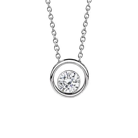 Genuine Round Cut Halo Diamond Necklace Pendant 1.5 Carats White Gold 14K