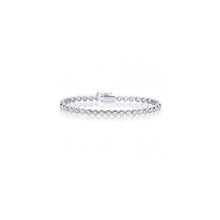 Genuine Round Diamond Tennis Bracelet White Solid Gold 14K 7 Carats