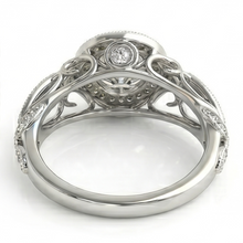 Genuine Round Natural Earth Mined DIAMOND ( NOT LAB GROWN ) Engagement Anniversary 1.10 Carat Fancy Ring WG 14K