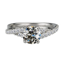 Genuine Round Old Miner Diamond Anniversary Ring Twisted Shank 3.50 Carats
