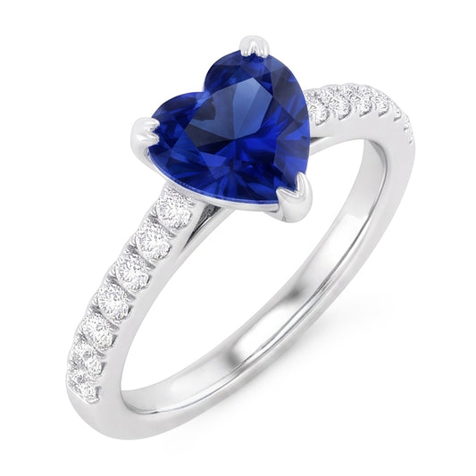 Genuine Sapphire Engagement Ring