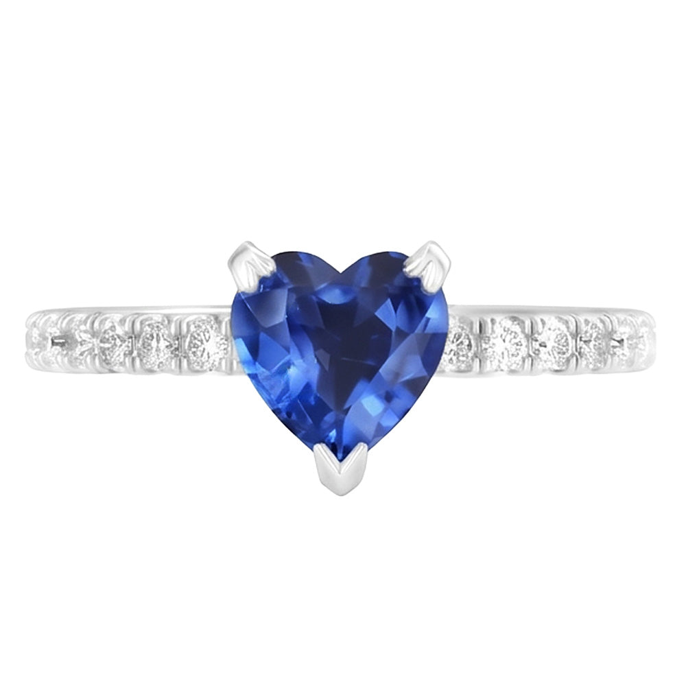 Genuine Sapphire Engagement Ring