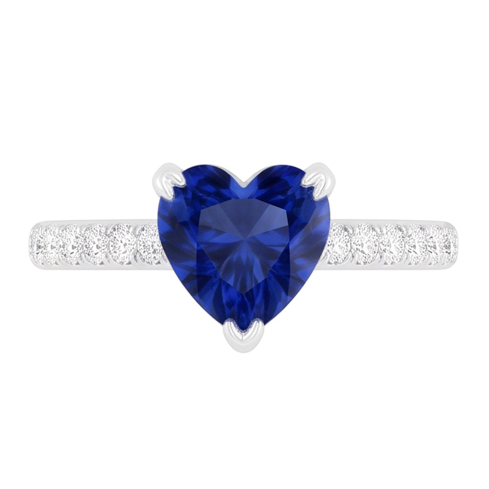 Genuine Sapphire Engagement Ring