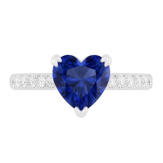 Genuine Sapphire Engagement Ring
