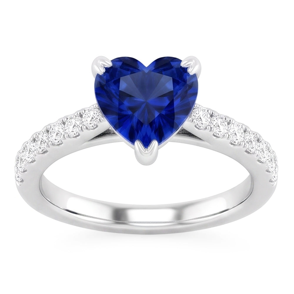 Genuine Sapphire Engagement Ring