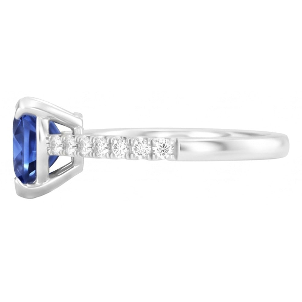 Genuine Sapphire Engagement Ring