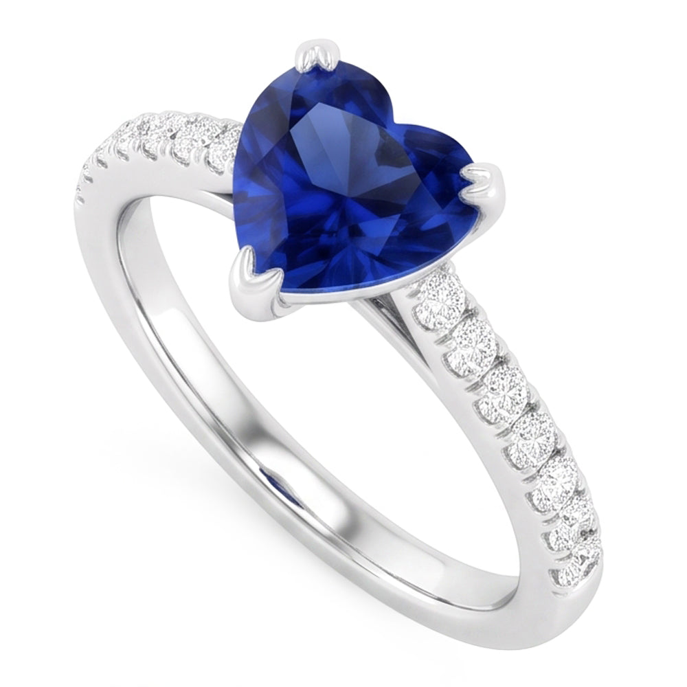 Genuine Sapphire Engagement Ring