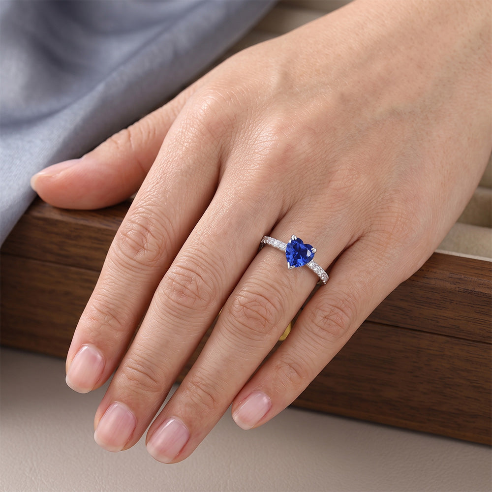 Genuine Sapphire Engagement Ring