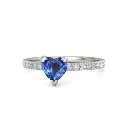 Genuine Sapphire Engagement Ring