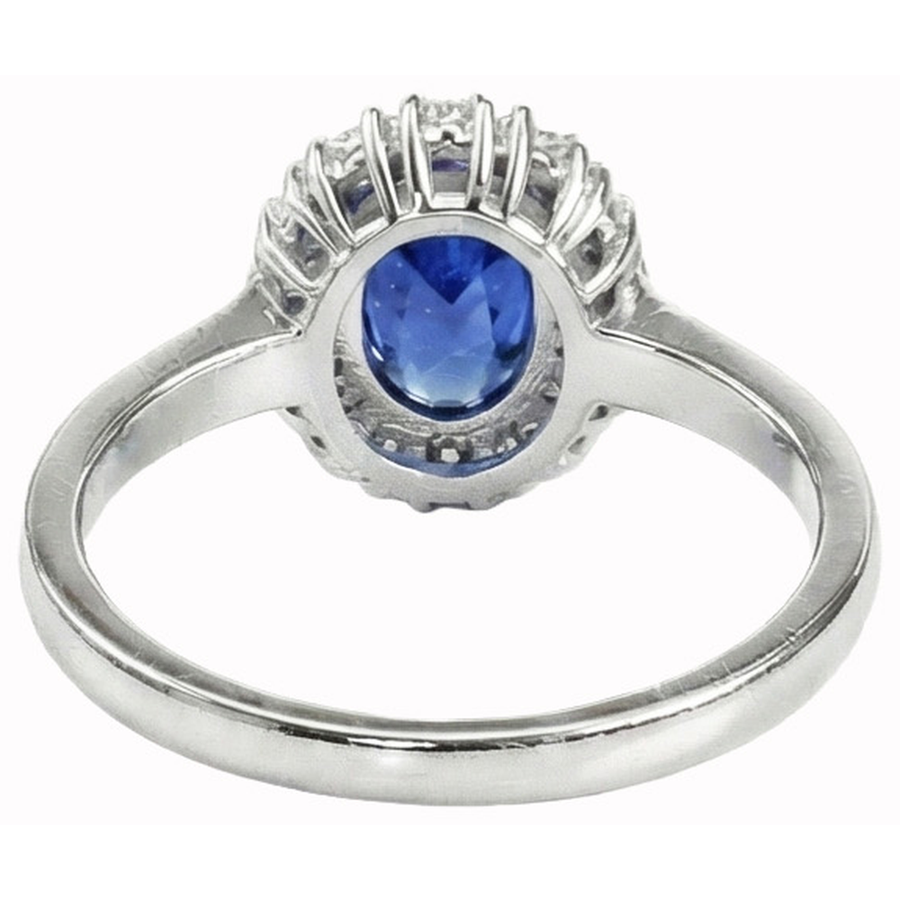 Genuine Sri Lankan Oval Sapphire Ring