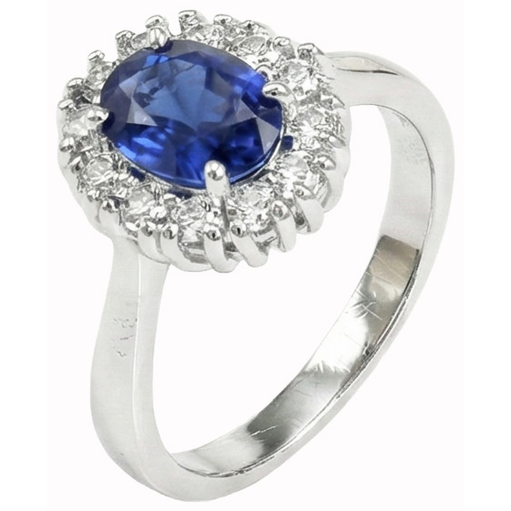 Genuine Sri Lankan Oval Sapphire Ring