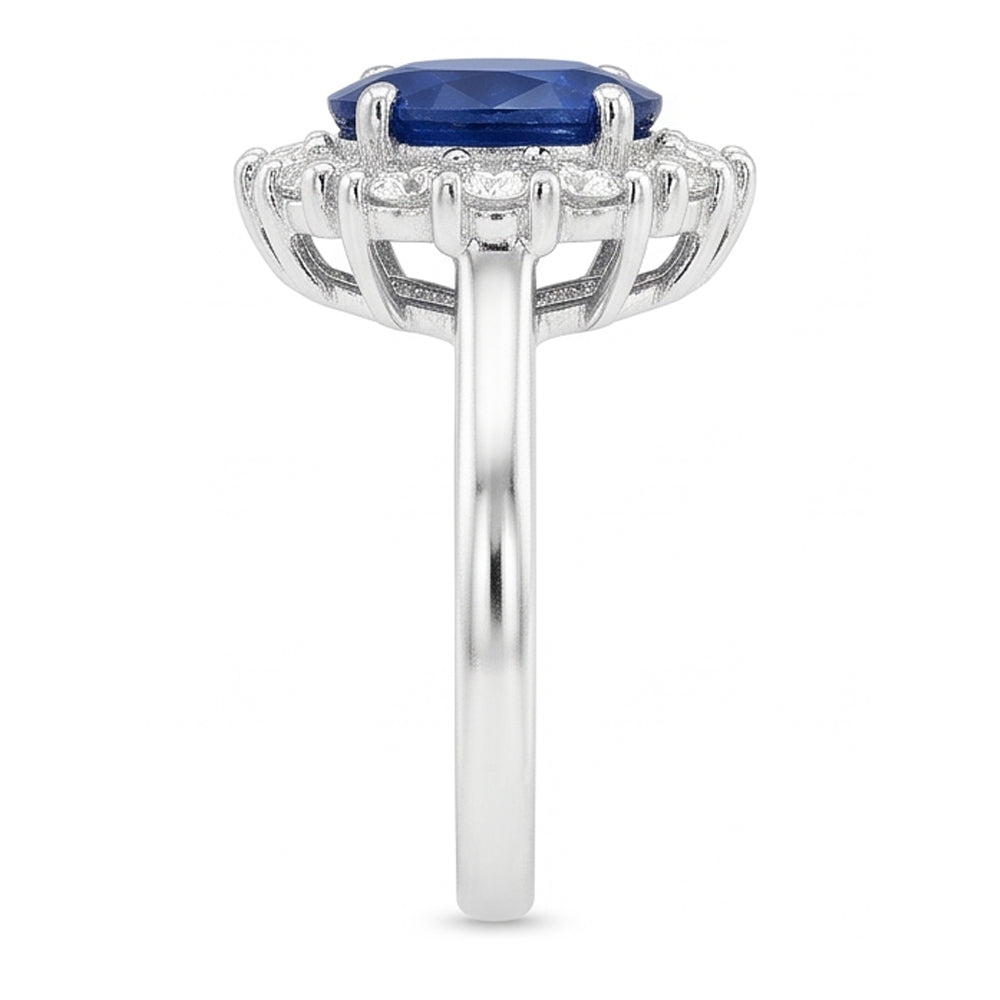 Genuine Sri Lankan Oval Sapphire Ring