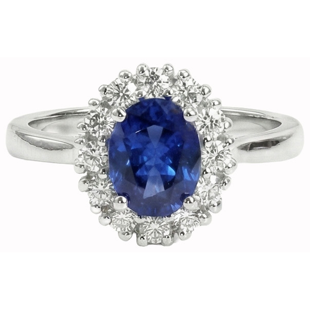 Genuine Sri Lankan Oval Sapphire Ring