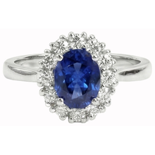 Genuine Sri Lankan Oval Sapphire Ring