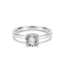 Genuine White Gold 14K Solitaire Brilliant Cut 2 Ct Diamond Anniversary Ring