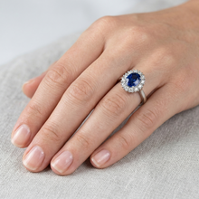 Genuine Sri Lankan Oval Sapphire Ring