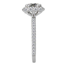 Genuine Diamond Round Old Mine Cut Halo Engagement Ring 5.50 Carats White Gold