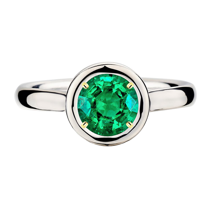High-End Emerald Gemstone Ring 2 ct – main view