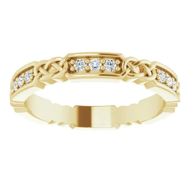 Genuine Natural Earth Mined Diamond Wedding Band Vintage Style 0.90 Carats