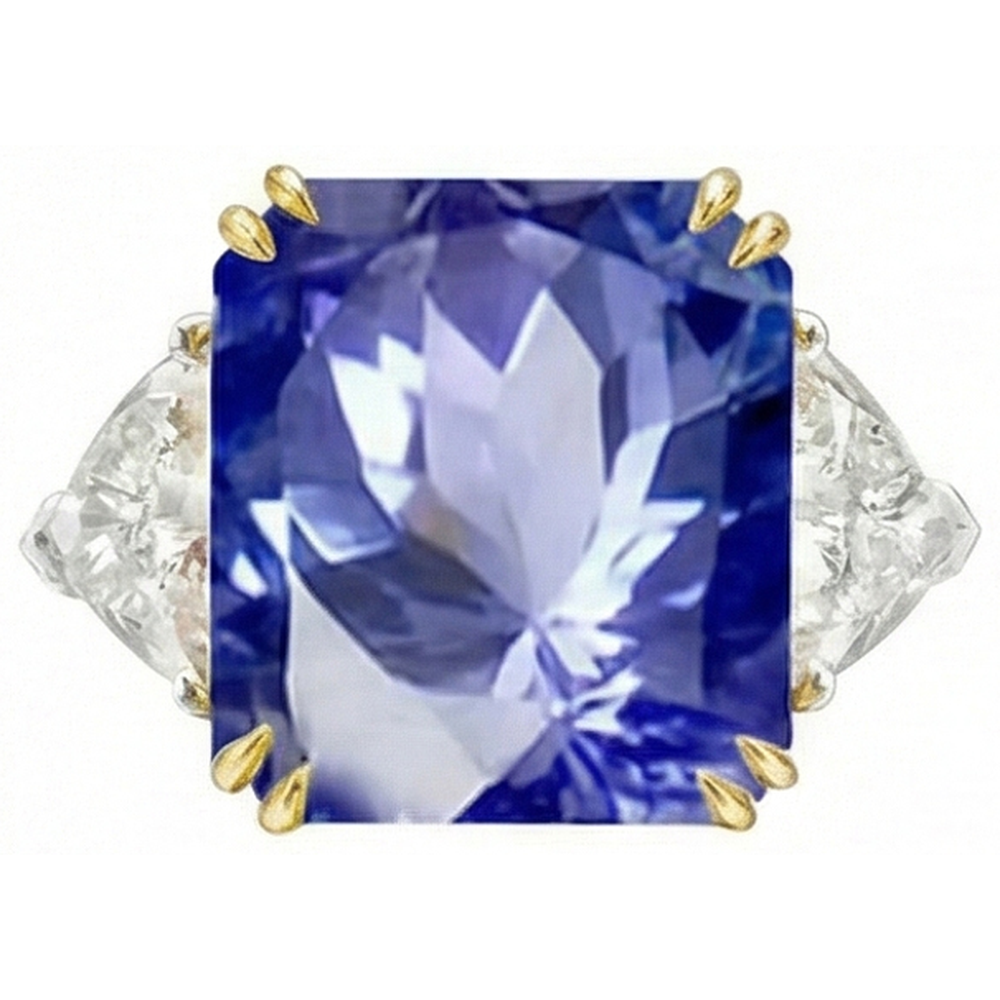 Gold 10 Carat Genuine Sapphire Ring