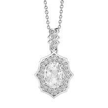 Gold 14K Halo Diamond Pendant Round & Oval Old Miner 3.50 Carats