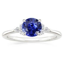 Gold 5ct Natural Earth Mined Diamond Sapphire Ring