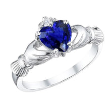 natural round sapphire 2.25ct ring side angle