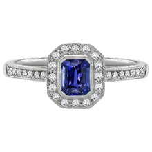 natural emerald sapphire 3.50ct ring side angle