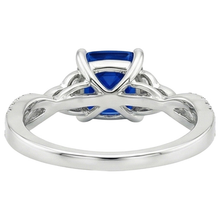 Gold Natural Earth Mined Diamond Ring Sri Lankan Sapphire With Accents 2.75 Carats New