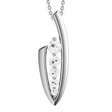 Gold Natural Five Stone Diamond Pendant Round Old Miner V Shape 2 Carats