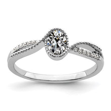 Gold Oval Old Mine Cut Real Diamond Ring Twisted Split Shank 2.50 Carats