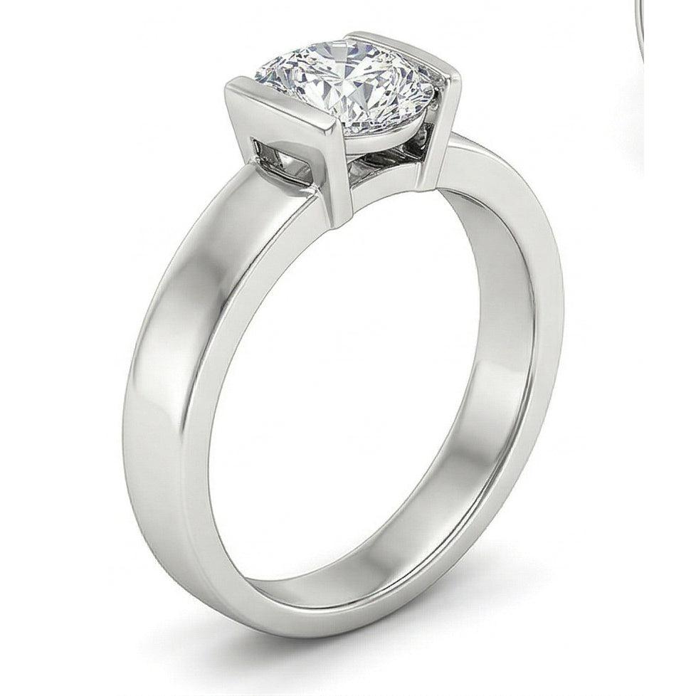 Gold Solitaire 3 Carat Natural Earth Mined DIAMOND ( NOT LAB GROWN ) Engagement Ring