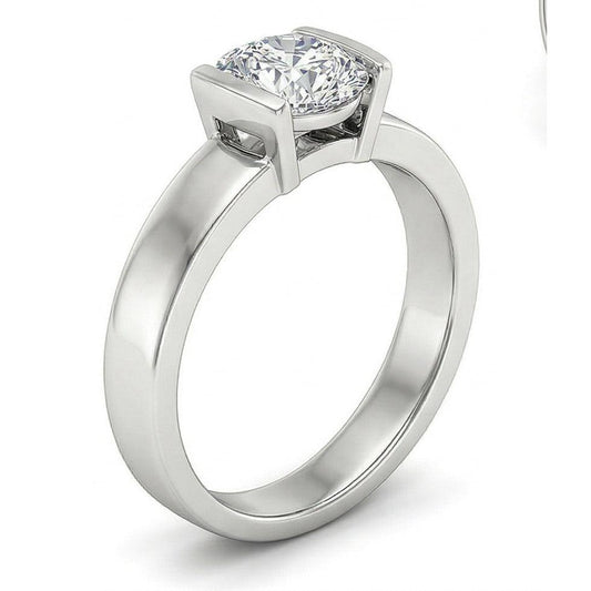 Gold Solitaire 3 Carat Natural Earth Mined DIAMOND ( NOT LAB GROWN ) Engagement Ring