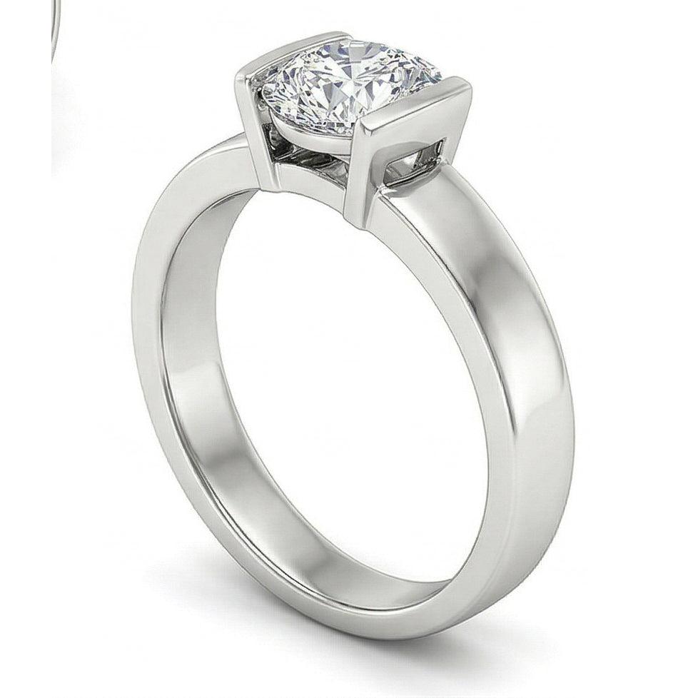 Gold Solitaire 3 Carat Natural Earth Mined DIAMOND ( NOT LAB GROWN ) Engagement Ring
