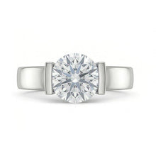Gold Solitaire 3 Carat Natural Earth Mined DIAMOND ( NOT LAB GROWN ) Engagement Ring