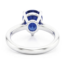 Gold Solitaire Pear Shaped Srilanka Sapphire Ring 1.50 Carats