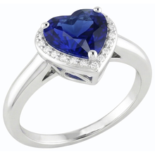 Gold Solitaire Ring Heart Srilanka Sapphire 2.50 Carats Ladies Jewellery