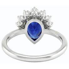 Gold Wedding Ring Bezel Set Ceylon Sapphire Natural Earth Mined Diamonds 3.50 Carats