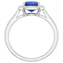 Gold Women's Sapphire Engagement Ring