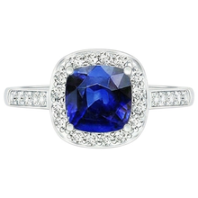 Gold Women's Sapphire Engagement Ring